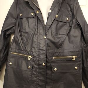 Tommy Hilfiger Black Utility Jacket with Gold Details